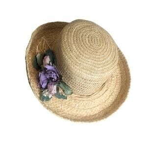 Vintage Cottagecore Toucan New York Hat Floral